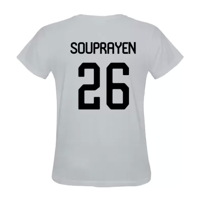 Hombre Camiseta Samuel Souprayen #26 Blanca La Camisa