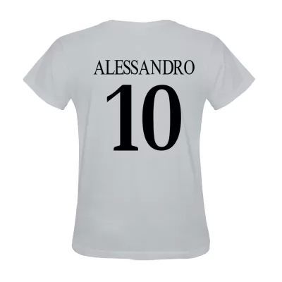 Heren Danilo Alessandro #10 Wit Uitshirt T-shirt