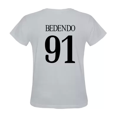 Uomo Angelo Bedendo #91 Bianca Calcio Camicia