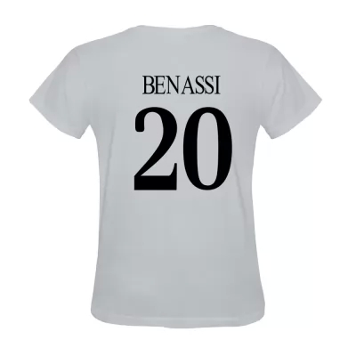 Heren Maikol Benassi #20 Wit Uitshirt T-shirt