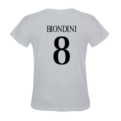 Hombre Davide Biondini #8 Blanco La Camisa