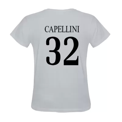 Heren Nicola Capellini #32 Wit Uitshirt T-shirt