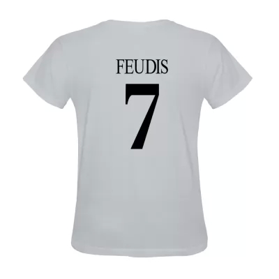 Heren Giuseppe De Feudis #7 Wit Voetbalshirt Shirt België