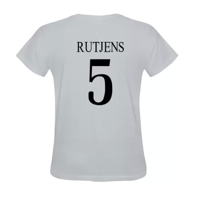 Heren Christian Rutjens #5 Wit Uitshirt T-shirt