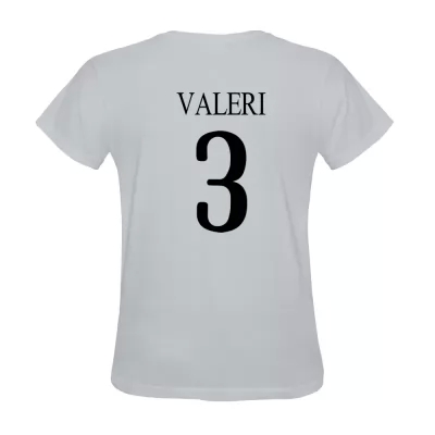 Hombre Camiseta Emanuele Valeri #3 Blanca La Camisa