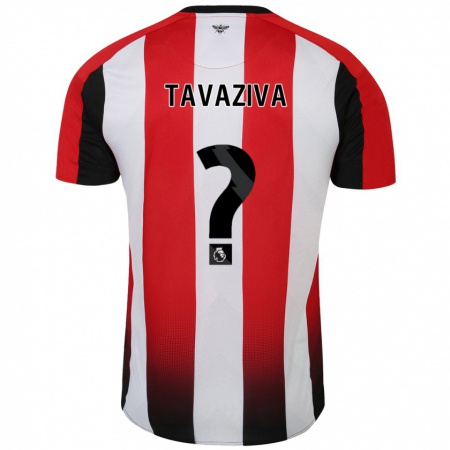 Kandiny Bambino Maglia Marley Tavaziva #0 Rosso Bianco Kit Gara Home 2024/25 Maglietta