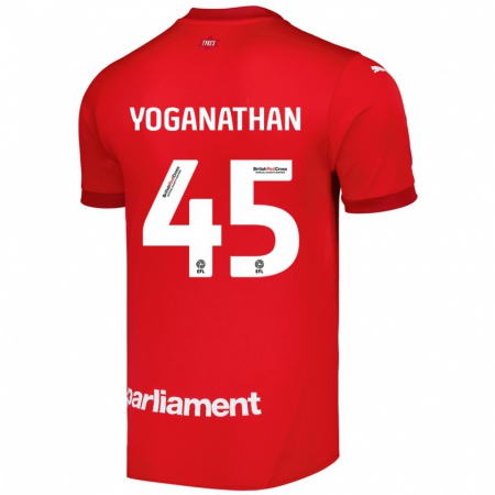 Kandiny Barn Vimal Yoganathan #45 Röd Hemmatröja Matchtröjor 2024/25 Tröjor T-Tröja