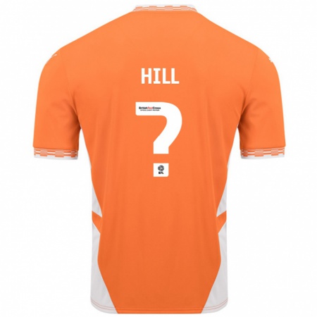 Kandiny Kinder Tyler Hill #0 Orange Weiß Heimtrikot Trikot 2024/25 T-Shirt Österreich