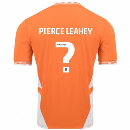 Kandiny Niño Camiseta Faye Pierce-Leahey #0 Naranja Blanco 1ª Equipación 2024/25 La Camisa