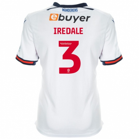 Kandiny Bambino Maglia Jack Iredale #3 Bianco Kit Gara Home 2024/25 Maglietta