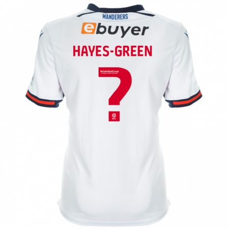 Kandiny Bambino Maglia Charlie Hayes-Green #0 Bianco Kit Gara Home 2024/25 Maglietta