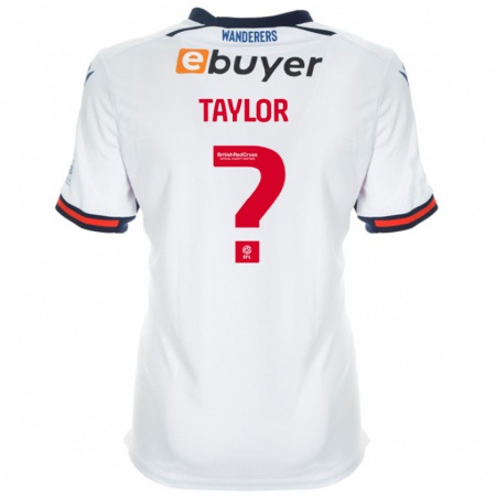 Kandiny Bambino Maglia Lacey Taylor #0 Bianco Kit Gara Home 2024/25 Maglietta