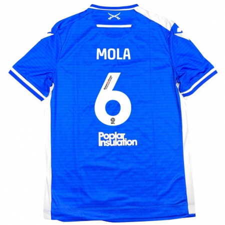 Kandiny Bambino Maglia Clinton Mola #6 Blu Bianco Kit Gara Home 2024/25 Maglietta