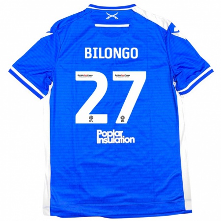 Kandiny Bambino Maglia Bryant Bilongo #27 Blu Bianco Kit Gara Home 2024/25 Maglietta