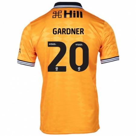 Kandiny Bambino Maglia Gary Gardner #20 Arancione Kit Gara Home 2024/25 Maglietta