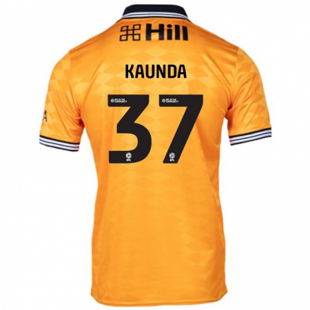 Kandiny Barn Amaru Kaunda #37 Orange Hemmatröja Matchtröjor 2024/25 Tröjor T-Tröja