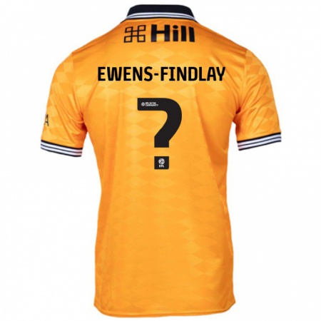 Kandiny Kinder Ty Ewens-Findlay #0 Orange Heimtrikot Trikot 2024/25 T-Shirt Österreich