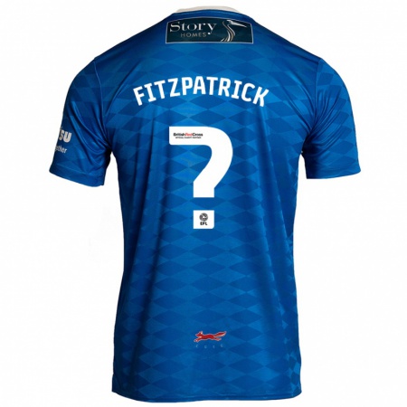 Kandiny Bambino Maglia Aran Fitzpatrick #0 Blu Kit Gara Home 2024/25 Maglietta