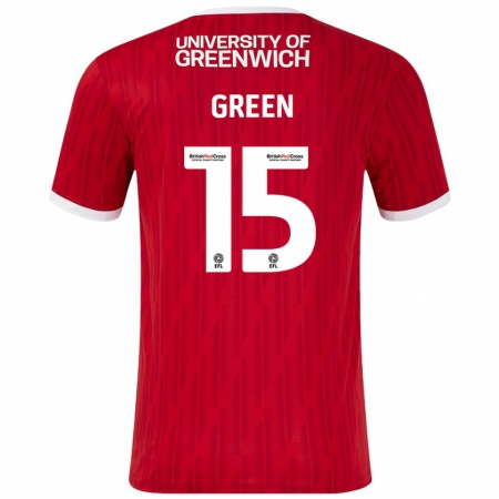 Kandiny Kinderen Kayleigh Green #15 Rood Wit Thuisshirt Thuistenue 2024/25 T-Shirt België