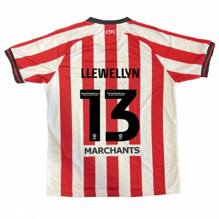 Kandiny Bambino Maglia Ffion Llewellyn #13 Rosso Bianco Kit Gara Home 2024/25 Maglietta