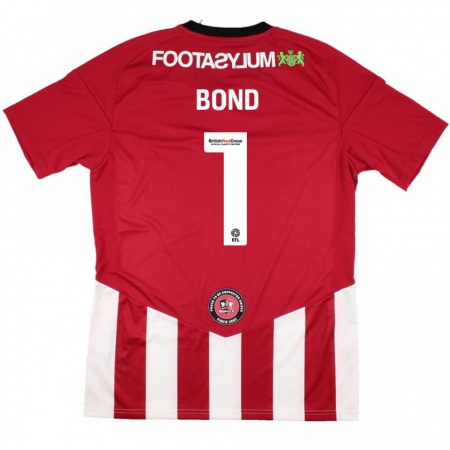 Kandiny Niño Camiseta Abbi Bond #1 Rojo Blanco 1ª Equipación 2024/25 La Camisa