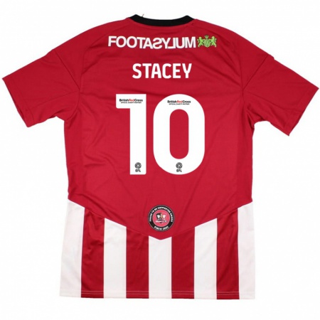 Kandiny Niño Camiseta Sarah Stacey #10 Rojo Blanco 1ª Equipación 2024/25 La Camisa México