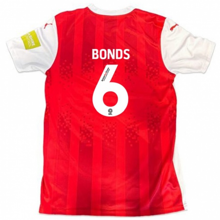 Kandiny Bambino Maglia Elliot Bonds #6 Rosso Bianco Kit Gara Home 2024/25 Maglietta