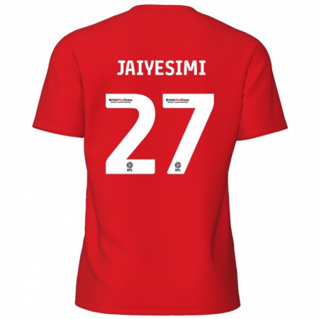 Kandiny Bambino Maglia Diallang Jaiyesimi #27 Rosso Kit Gara Home 2024/25 Maglietta