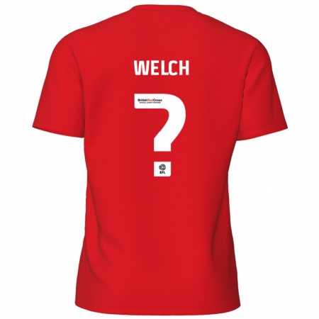 Kandiny Niño Camiseta Makai Welch #0 Rojo 1ª Equipación 2024/25 La Camisa México