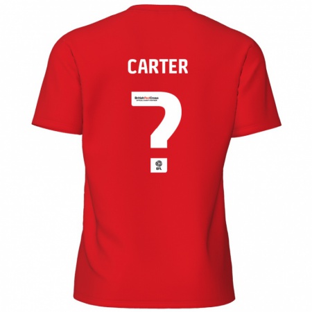 Kandiny Kinderen Dan Carter #0 Rood Thuisshirt Thuistenue 2024/25 T-Shirt België