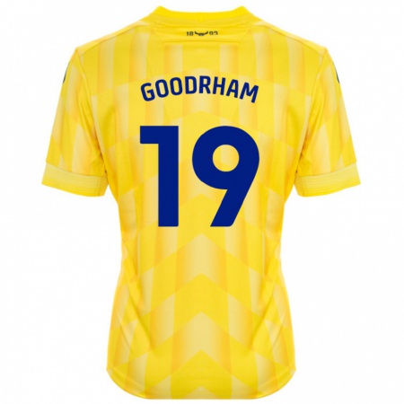 Kandiny Kinder Tyler Goodrham #19 Gelb Heimtrikot Trikot 2024/25 T-Shirt Österreich