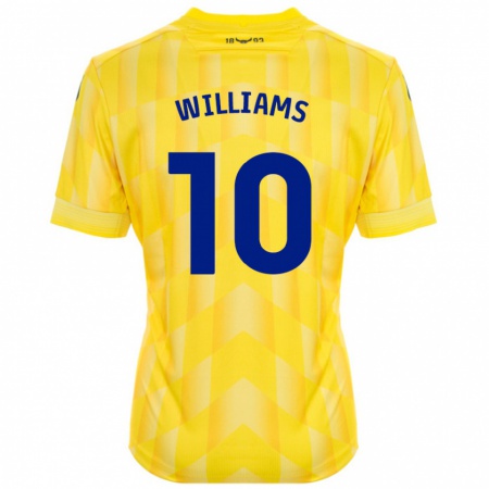 Kandiny Niño Camiseta Cheryl Williams #10 Amarillo 1ª Equipación 2024/25 La Camisa México