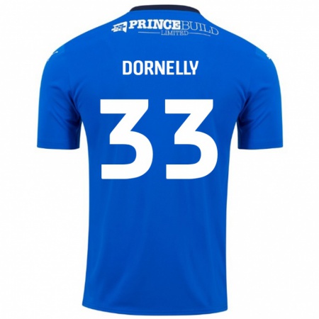 Kandiny Bambino Maglia James Dornelly #33 Blu Bianco Kit Gara Home 2024/25 Maglietta