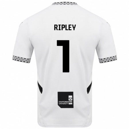 Kandiny Bambino Maglia Connor Ripley #1 Bianco Kit Gara Home 2024/25 Maglietta