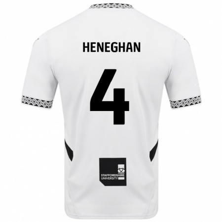 Kandiny Niño Camiseta Ben Heneghan #4 Blanco 1ª Equipación 2024/25 La Camisa