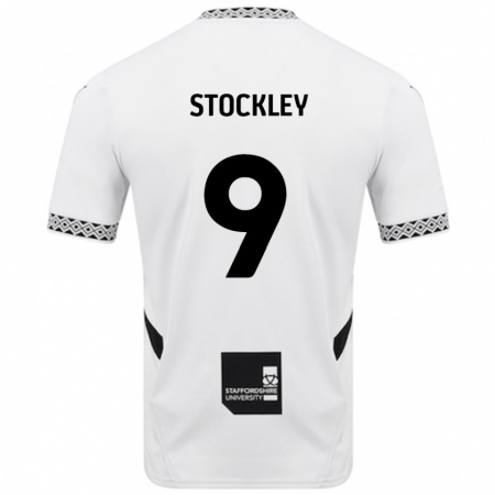 Kandiny Bambino Maglia Jayden Stockley #9 Bianco Kit Gara Home 2024/25 Maglietta