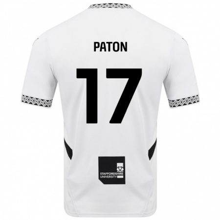 Kandiny Barn Ruari Paton #17 Vit Hemmatröja Matchtröjor 2024/25 Tröjor T-Tröja