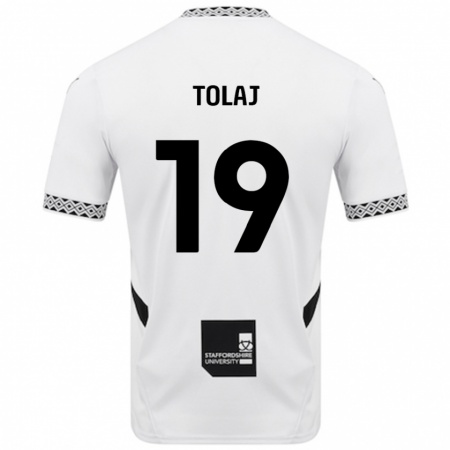 Kandiny Niño Camiseta Lorent Tolaj #19 Blanco 1ª Equipación 2024/25 La Camisa