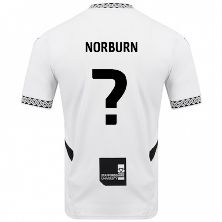 Kandiny Bambino Maglia Dylan Norburn #0 Bianco Kit Gara Home 2024/25 Maglietta