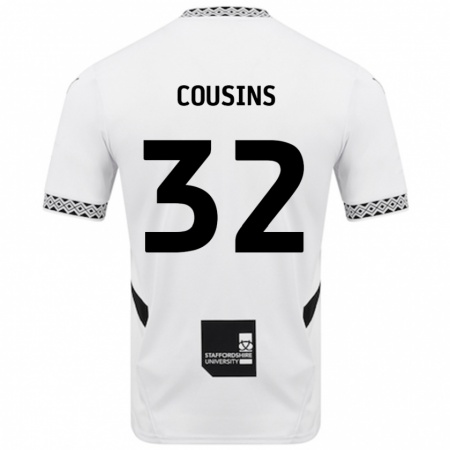 Kandiny Niño Camiseta Logan Cousins #32 Blanco 1ª Equipación 2024/25 La Camisa