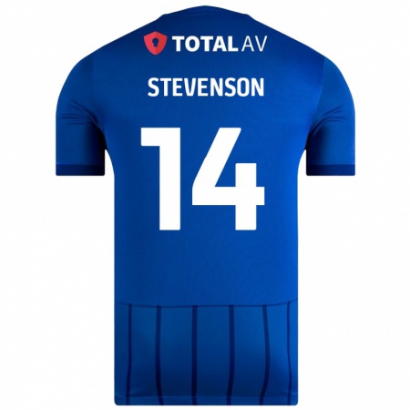 Kandiny Bambino Maglia Ben Stevenson #14 Blu Kit Gara Home 2024/25 Maglietta