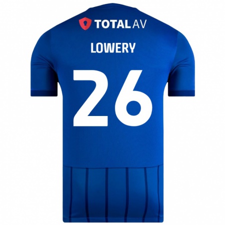 Kandiny Bambino Maglia Tom Lowery #26 Blu Kit Gara Home 2024/25 Maglietta