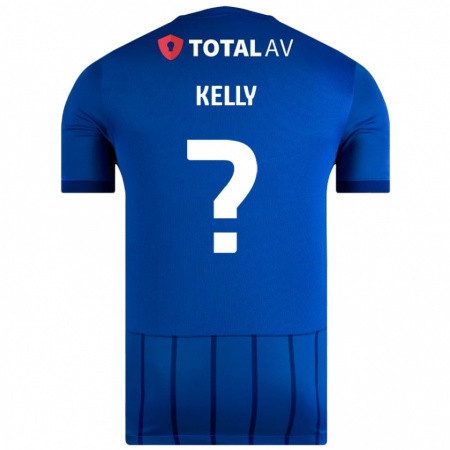 Kandiny Kinderen Liam Kelly #0 Blauw Thuisshirt Thuistenue 2024/25 T-Shirt België