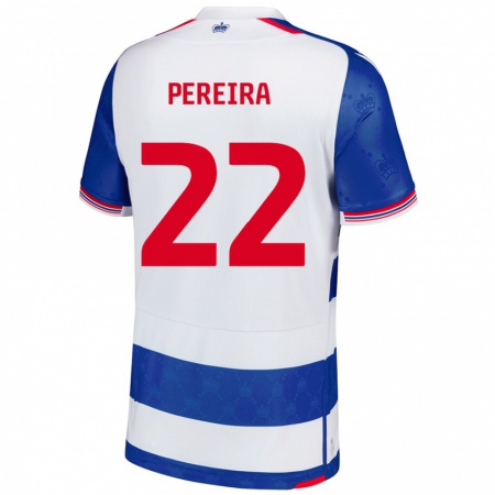 Kandiny Bambino Maglia Joel Pereira #22 Blu Bianco Kit Gara Home 2024/25 Maglietta