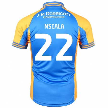 Kandiny Niño Camiseta Toto Nsiala #22 Azul Ámbar 1ª Equipación 2024/25 La Camisa