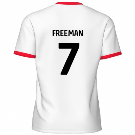 KandinyキッズNick Freeman#7白 赤ホームシャツ2024/25ジャージーユニフォーム