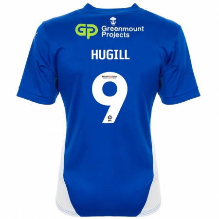 Kandiny Kinder Joe Hugill #9 Blau Weiß Heimtrikot Trikot 2024/25 T-Shirt Österreich