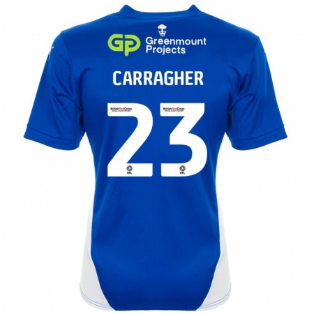 Kandiny Kinder James Carragher #23 Blau Weiß Heimtrikot Trikot 2024/25 T-Shirt Österreich