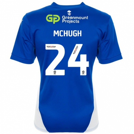 Kandiny Kinder Harry Mchugh #24 Blau Weiß Heimtrikot Trikot 2024/25 T-Shirt Österreich