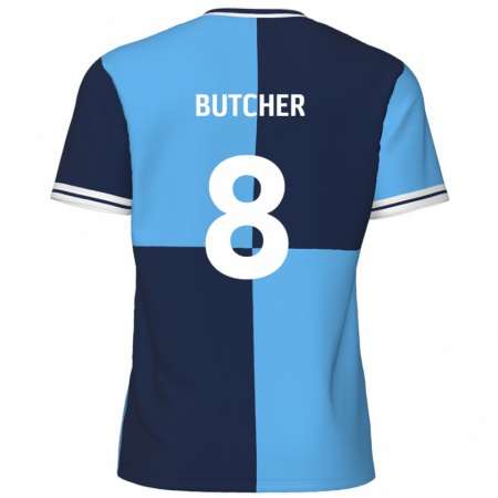 Kandiny Bambino Maglia Matt Butcher #8 Azzurro Blu Scuro Kit Gara Home 2024/25 Maglietta